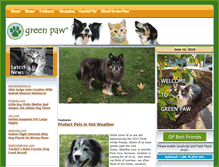 Tablet Screenshot of greenpaw.com